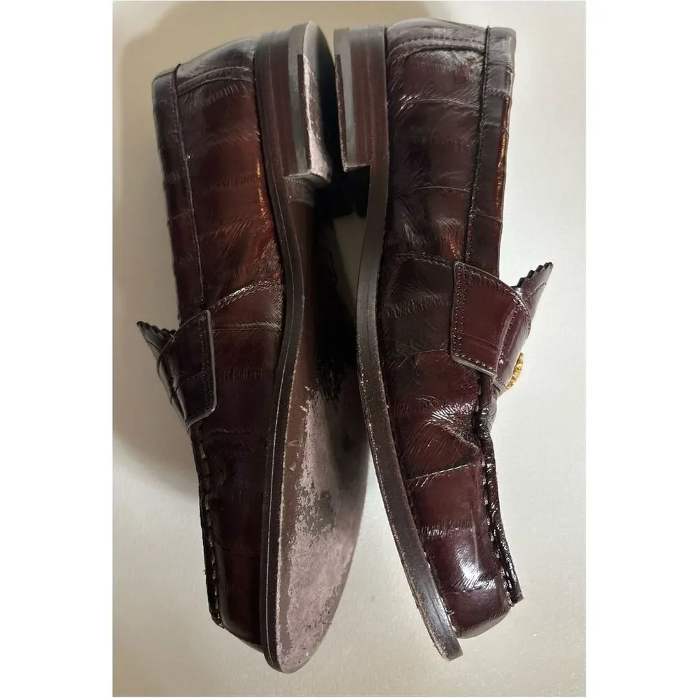 Tory Burch Classic JESSA LOAFER in Dark Brown Eel Size 5.5 ~ Perfect